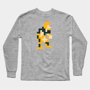 8-Bit Linebacker - Green Bay Long Sleeve T-Shirt